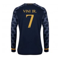 Camiseta Real Madrid Vinicius Junior #7 Visitante Equipación 2023-24 manga larga